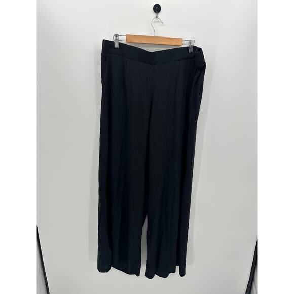 Torrid Womens Black Pull On Wide Leg High Rise Pants Size 2X NWT Casual Career - Picture 1 of 8